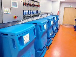 Kontejnery na sudy ve FN Ostrava